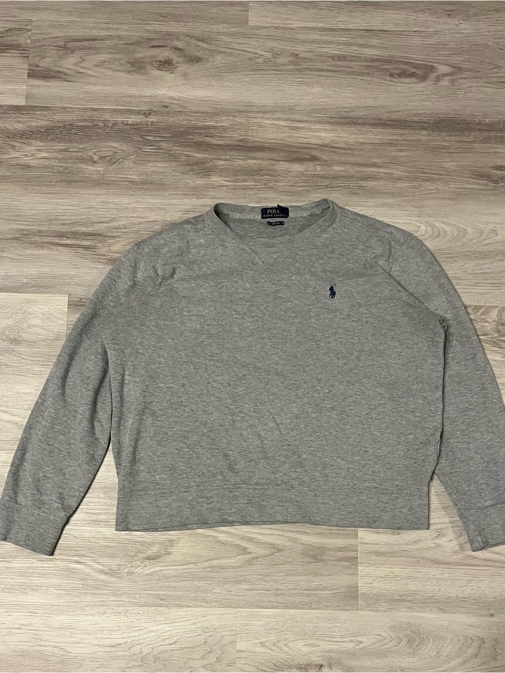 Polo by Ralph Lauren Gray Crewneck Sweatshirt with Navy Pony